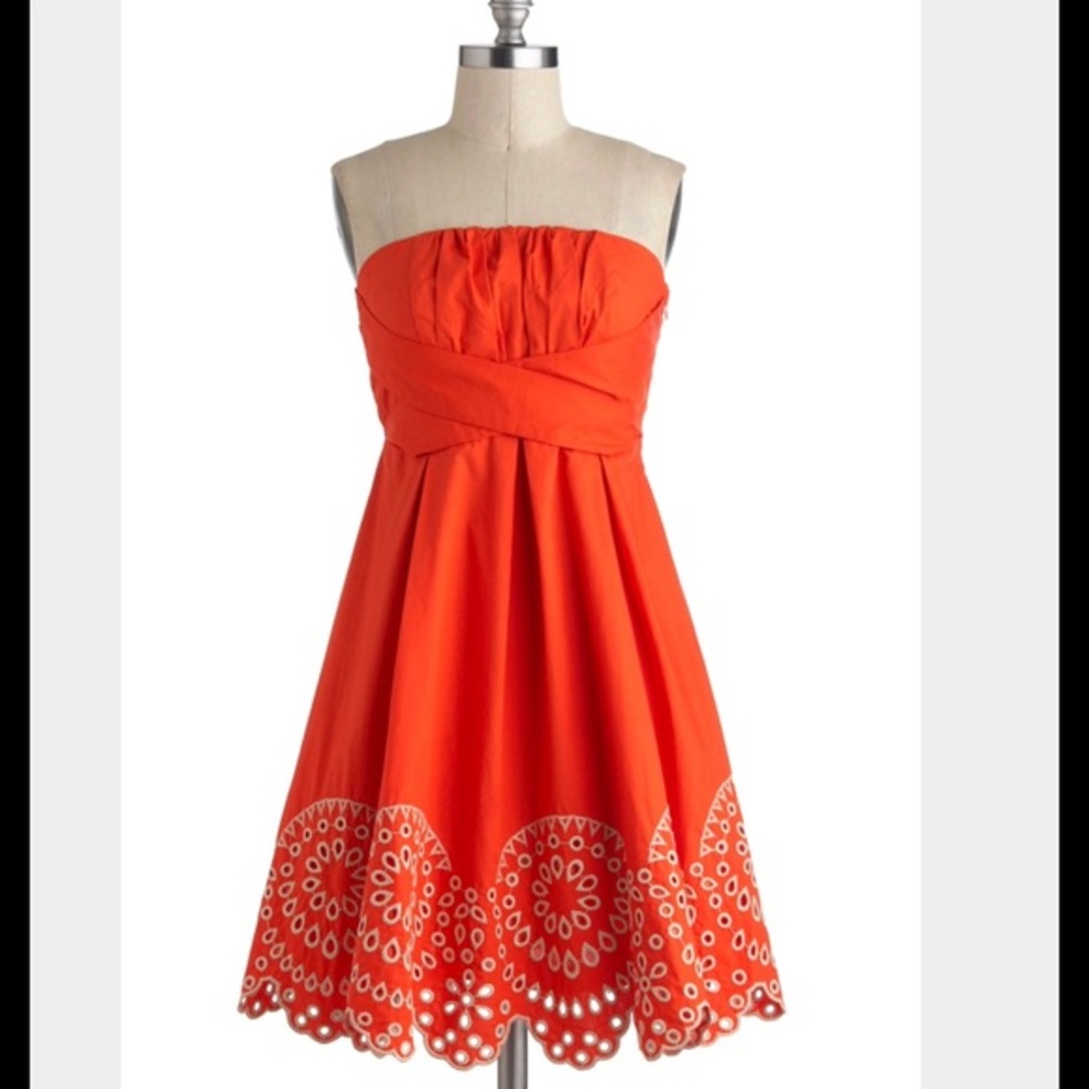 Modcloth "Orange Rush" Dress